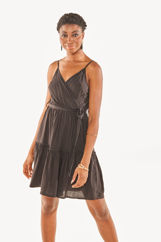 Picture of Mini belted dress with ruffles