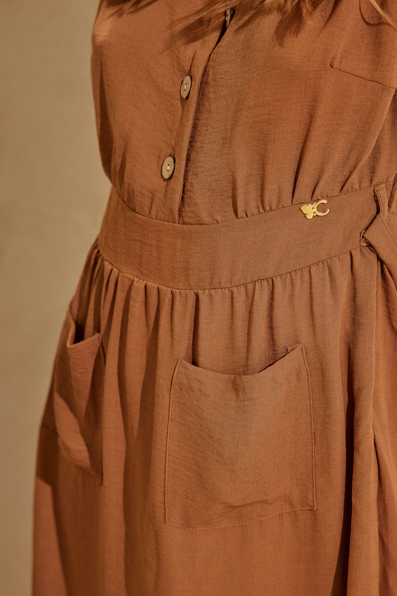 Picture of Mini linen dress with pockets