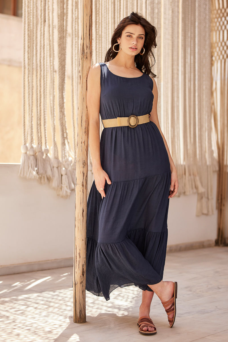 Picture of Maxi belted dress