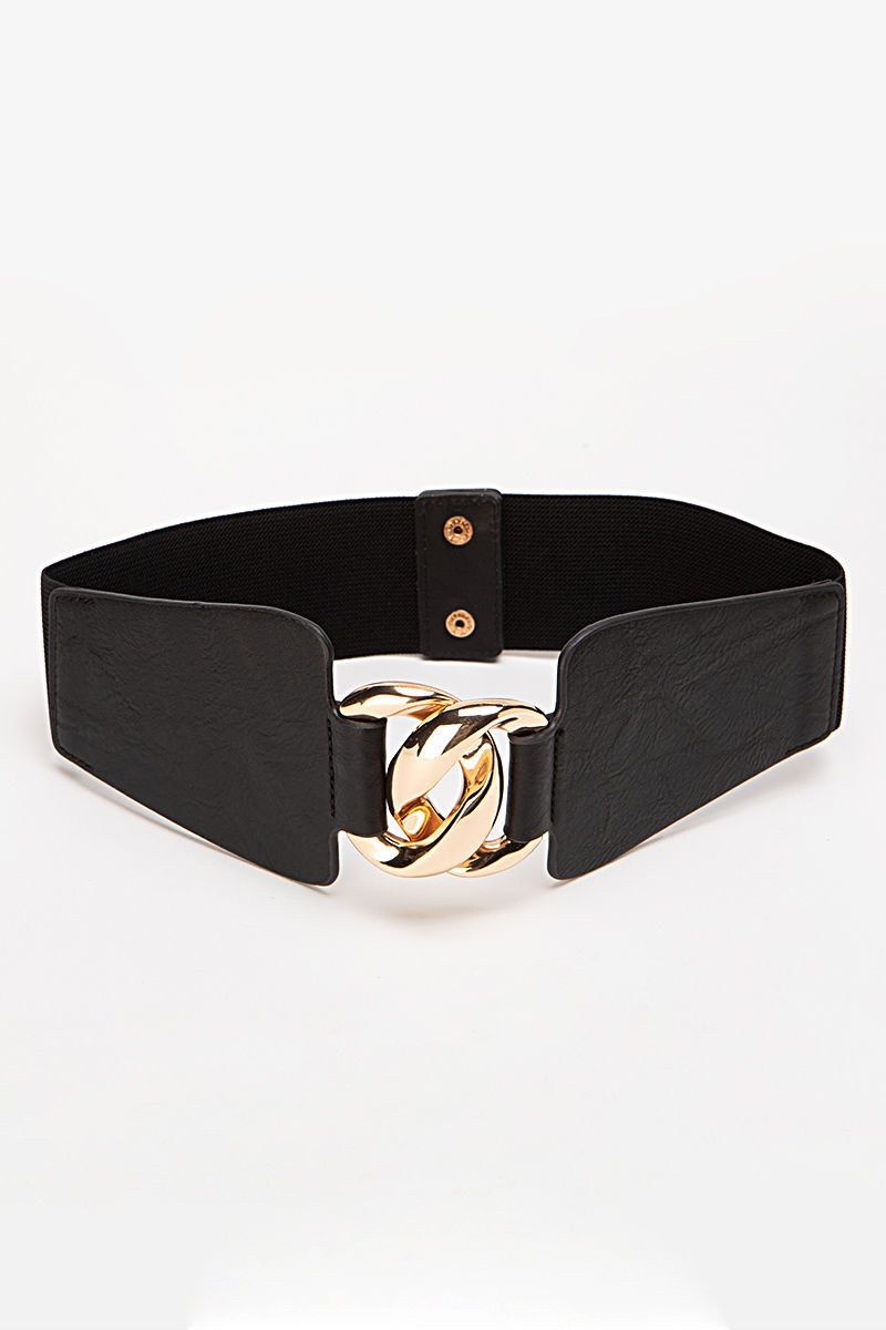 Picture of Elastic leather look belt