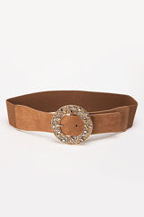 Picture of Round buckle belt with stones