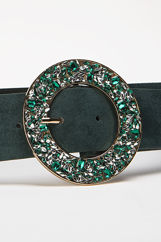 Picture of Round buckle belt with stones