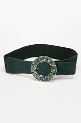 Picture of Round buckle belt with stones