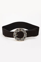 Picture of Round buckle belt with stones