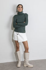 Picture of Turtleneck lurex knitted blouse