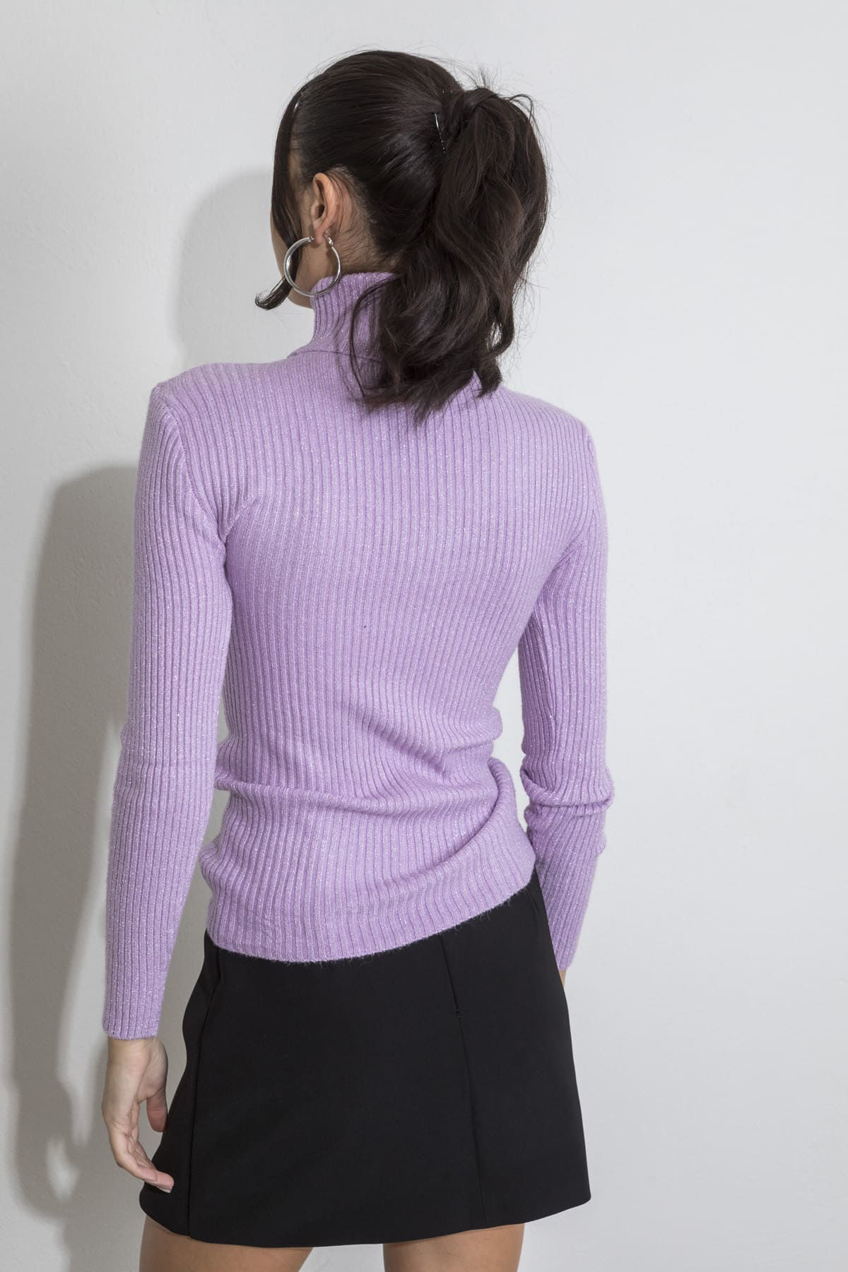 Picture of Turtleneck lurex knitted blouse