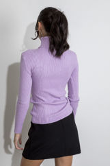 Picture of Turtleneck lurex knitted blouse