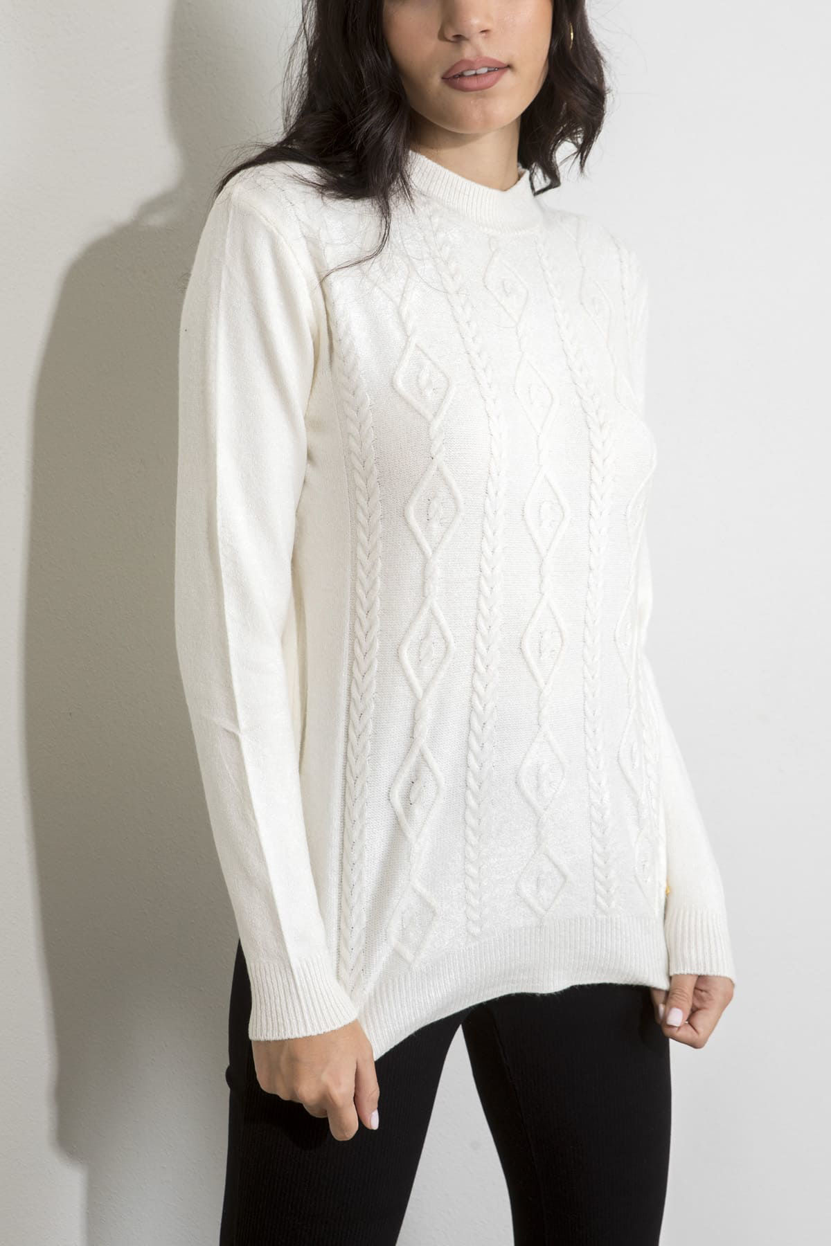 Picture of Textured knitted blouse