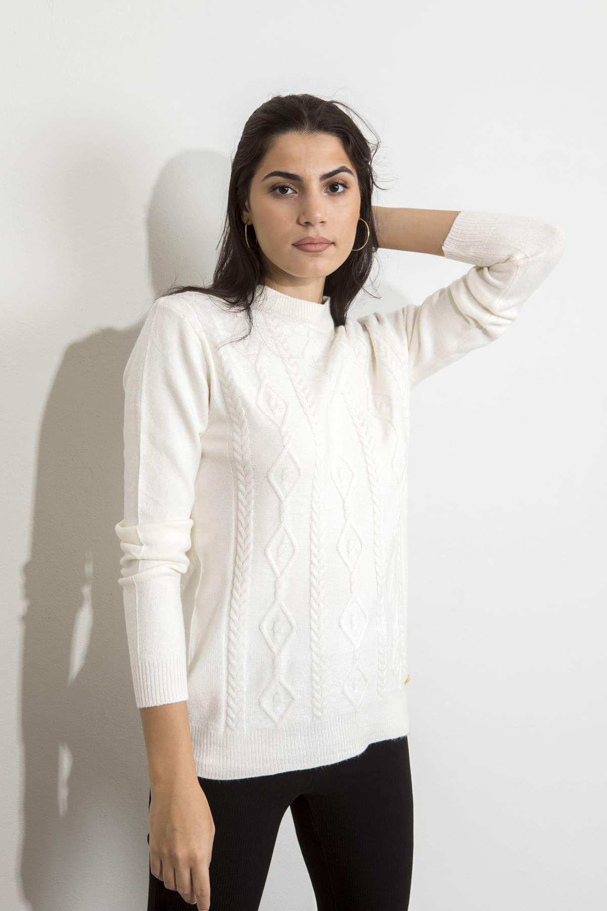 Picture of Textured knitted blouse