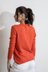 Picture of Textured knitted blouse