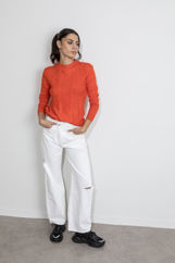 Picture of Textured knitted blouse