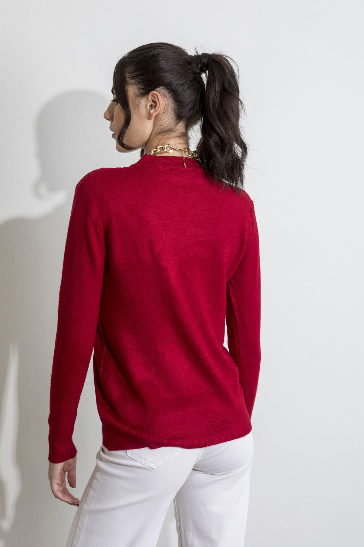 Picture of Textured knitted blouse