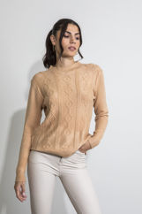 Picture of Textured knitted blouse