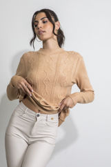 Picture of Textured knitted blouse