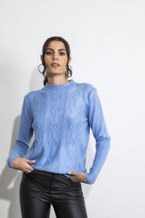 Picture of Textured knitted blouse