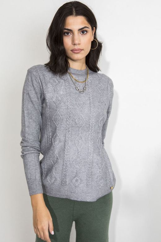 Picture of Textured knitted blouse