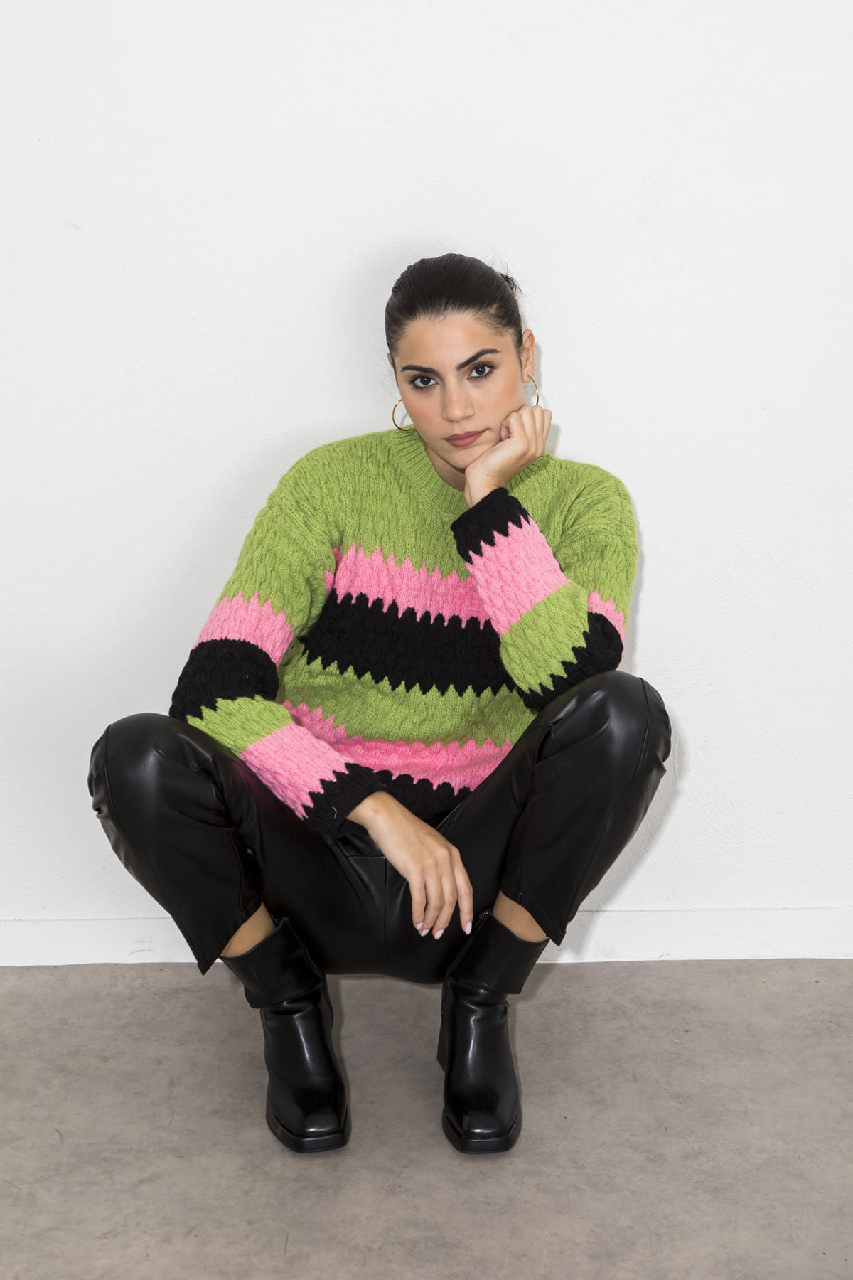 Picture of Colorful knitted blouse