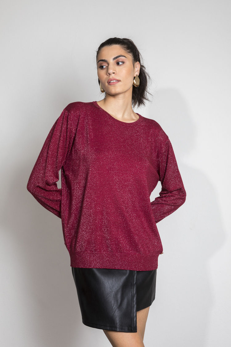 Picture of Basic lurex blouse