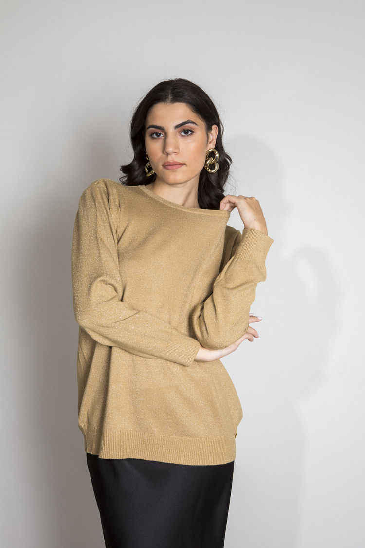 Picture of Basic lurex blouse