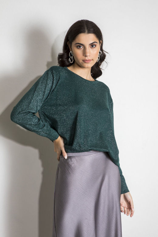 Picture of Basic lurex blouse