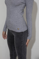 Picture of Turtleneck lurex knitted blouse