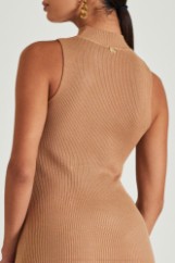 Picture of Ribbed dress with gold buttons