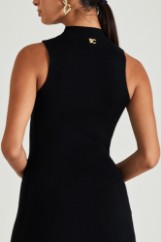 Picture of Ribbed dress with gold buttons