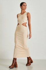 Picture of Ribbed dress with open sides