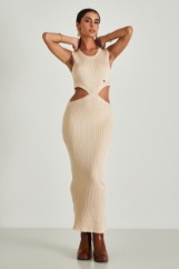 Picture of Ribbed dress with open sides