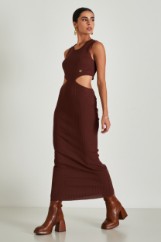 Picture of Ribbed dress with open sides