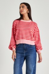 Picture of Stripped cropped sweater