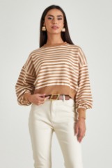 Picture of Stripped cropped sweater