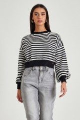 Picture of Stripped cropped sweater