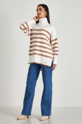 Picture of High neck stripped sweater