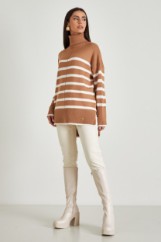 Picture of High neck stripped sweater