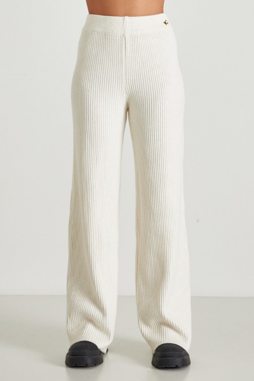 Picture of Ribbed knitted pants