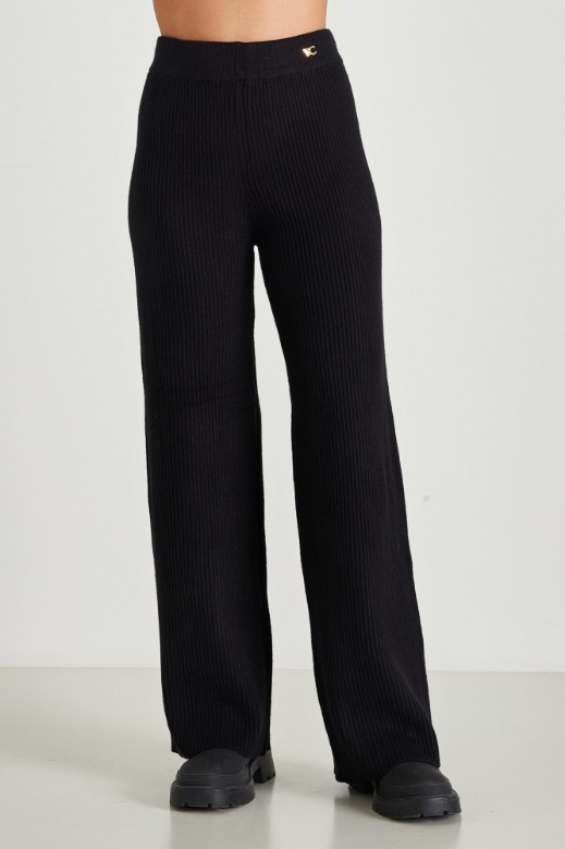 Picture of Ribbed knitted pants