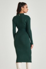 Picture of Ribbed high neck dress