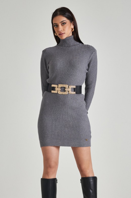 Picture of Turtleneck rip dress