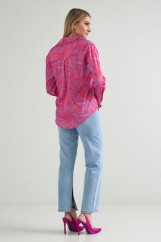 Picture of Printed satin shirt