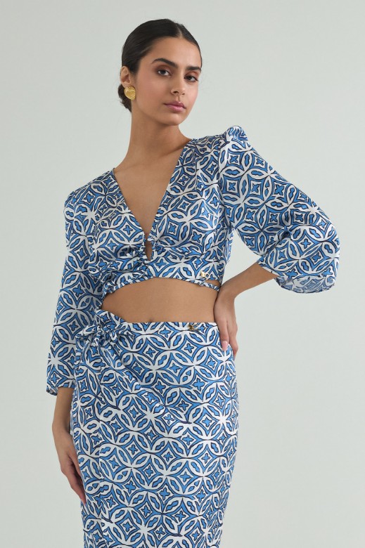 Picture of Wrap printed top