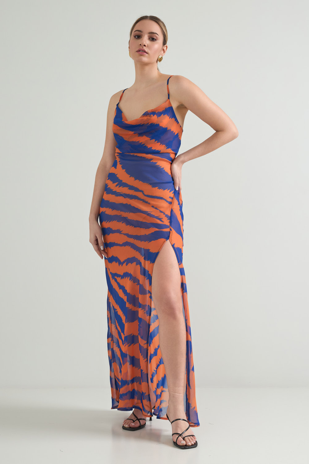 Picture of Backless draped dress