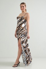 Picture of Backless draped dress