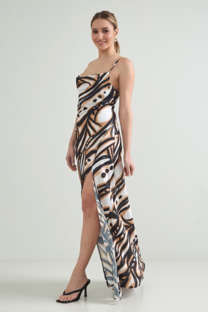 Picture of Backless draped dress