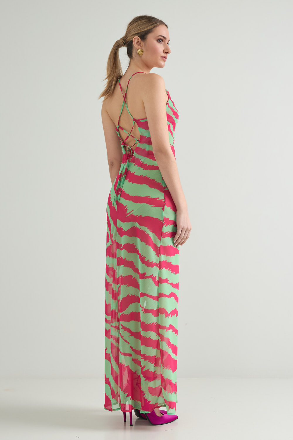 Picture of Backless draped dress