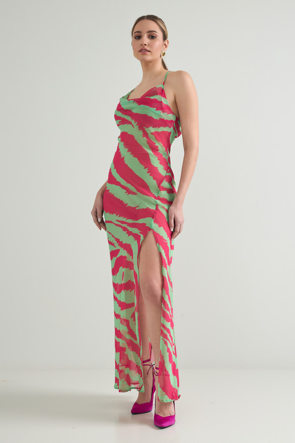 Picture of Backless draped dress