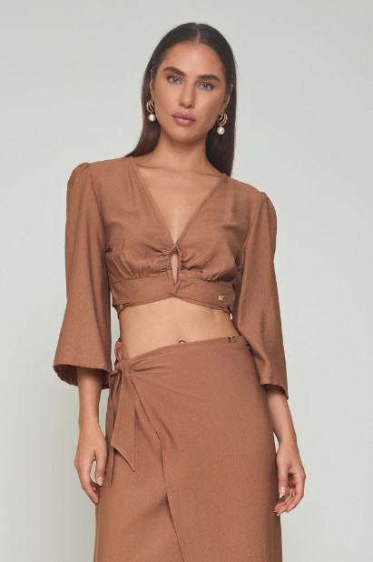 Picture of Wrap cropped top