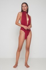 Picture of Bamboo halter bodysuit