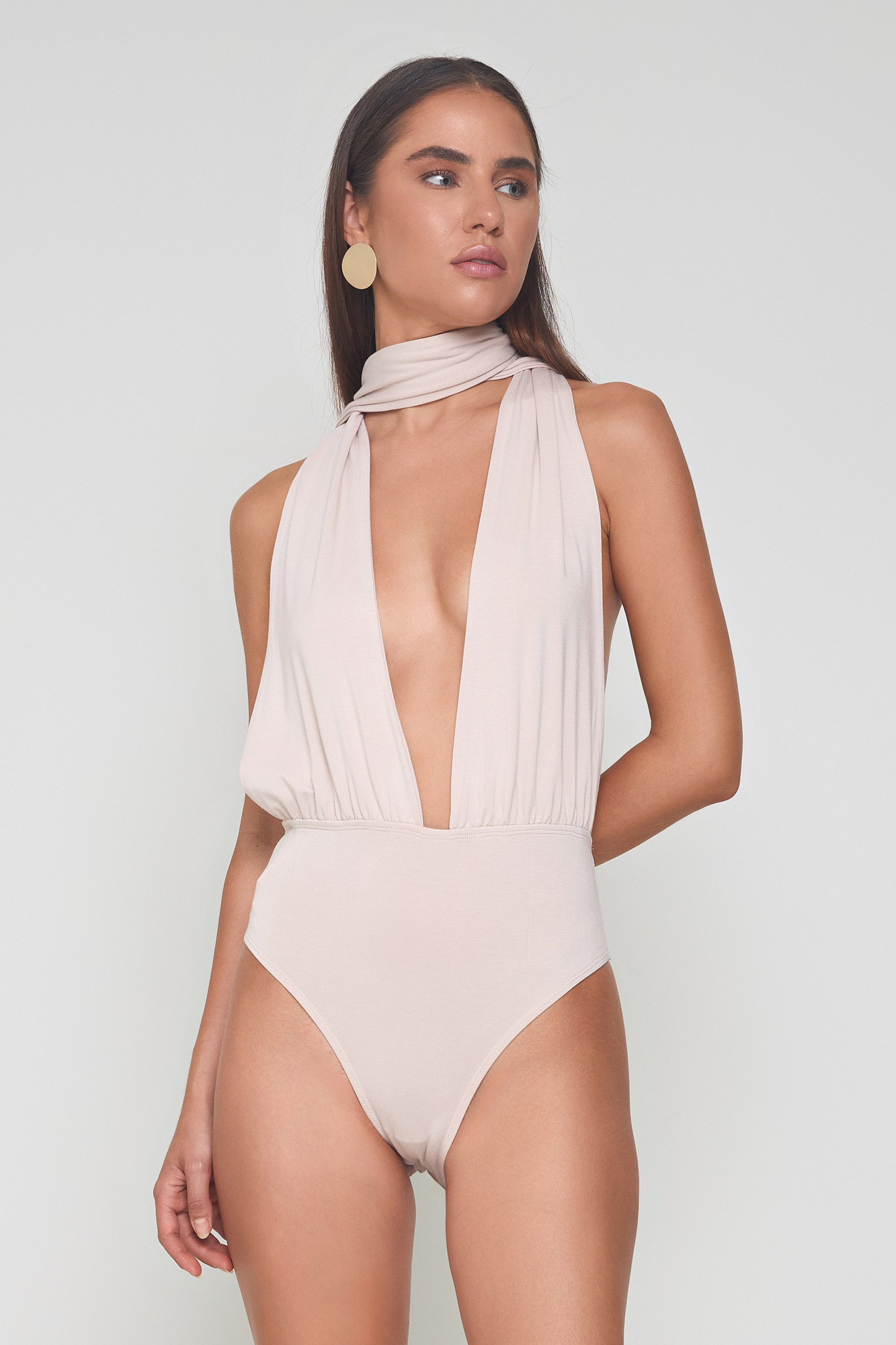 Picture of Bamboo halter bodysuit