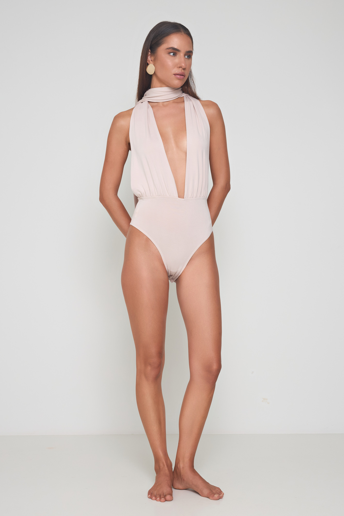 Picture of Bamboo halter bodysuit